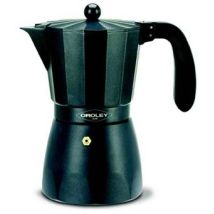 Cafetera Italiana 06tazas Aluminio Negro Oroley