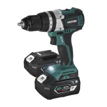 Vatton - Taladro Percutor Atornillador 20v Brushless 2 Baterías 4.0 Ah