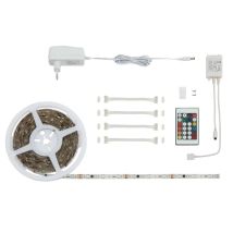 Striscia Led Rgb 5 Metros 24w 150 Leds Con Control Remoto
