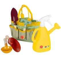Attrezzo Da Giardino Small-foot Tiny Garden 5 Pezzi Leggero Legno Metallo