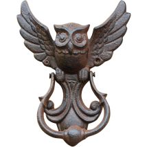 Llamador De Puerta Con Forma De Búho, Llamador De Puerta Vintage De Hierro Fundido, Pomo De Puerta Con Motivo De Búho, Decoración De Estilo Antiguo (