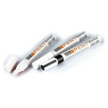 Pennarello paint marker bianco – 8014211577055 – Vernice permanente ad elevato contenuto di pigmenti – Resistente all'acqua