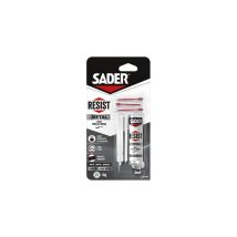 Sader – Adhesivo metálico bicomponente Resist 10g jeringa – Epoxi – Color gris – Peso 0,06 kg