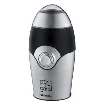 Ariete - 1600 Pro Grind Coffee Grinder, Compact Design, Cord Wrap, Stainless Steel Blades, Cord Storage, Silver