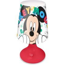 Lampada da tavolo Mickey Mouse – Luce notturna LED portatile – Funziona a batterie – 3 batterie AAA non incluse