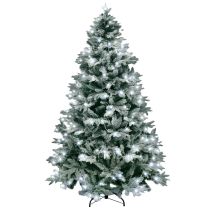 B-Ware Shatchi Weihnachtsbaum Christbaum Kunstbaum Lapland Schnee 320 Led Lichter 2,1 M
