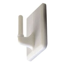 Klebehaken für Gardinenhalter – 23,5 x 17 mm – Metallic – 90 mm – 130 mm