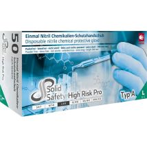Einw.-handsch.highrisk Pro Gr.l Blau Nitril En 374,en 388 Psa Iii Ampri