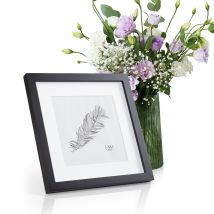 Casa Chic - Bilderrahmen, 24,4x24,4cm Bilderrahmen Für Kinderzeichnungen, Urkunden & Fotos, Quadratischer Holz-bilderrahmen Mit Glas, Fotorahmen Im 