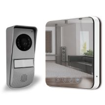 Video Türsprechanlage – Hochglanzdesign – 18 cm Monitor – 9 Klingeltöne – Nachtsicht – 2-Draht-Technik – Einfache Installation