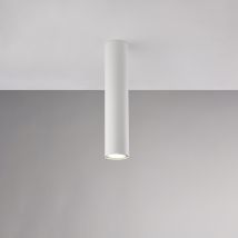 Belight - Plafoniera In Ferro Laccato Bianco Gu10 1 Luce H.30 - Ø8