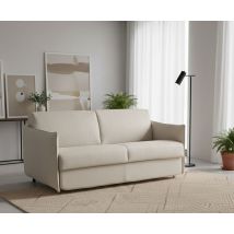 Sofá Fijo 2 Plazas Proserpina, Sofá Lineal Para Salón, Acolchado, Desenfundable, Calidad 100% Made In Italy, 180x95 H90 Cm, Beige - Dmora