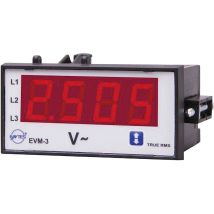 ENTES EVM-3-48 Spannungsmesser 10-600 V/AC – Effektivwertmessung – Speicher für Min/Max-Werte – 230 V/AC