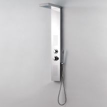 Columna Ducha Hidromasaje Panel Para Ducha Acero 3 Chorros Mod. Alaska