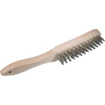 Pennello V2A-Metallo 5 Ranghi – Pulizia Superfici in Metallo – Acciaio Inox – 0,30 mm