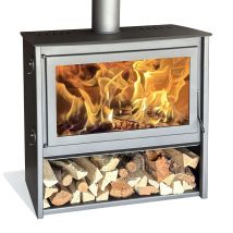 Stufa A Legna Vexta 900 / Tronchi Da 80 Cm / Alta Efficienza 85% / Tripla Combustione / Vetro Panoramico Autopulente / 350 M³ / Classe Energetica A+