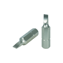Ks Tools 911.2239 - (x10pcs) Screwdriver Bits - Slot 4 - Training 6,35mm - Length : 25mm - Grey