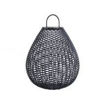 Lanterne De Jardin Solaire Moderne En Rotin Noir Maytoni Plet