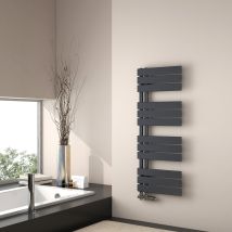 Scaldasalviette Ad Acqua Calda, 1041x400 Mm - Scaldasalviette A Pannello Piatto Antracite - Emke