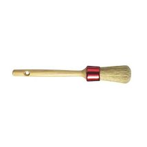 Brocha redonda prensada S904 No12 – Diámetro 34 mm – Mango de madera sin barnizar – Ideal para bricolaje