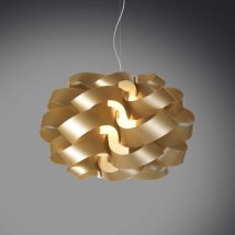 Lámpara de suspensión NUBE Oro – Diámetro 28cm – Altura 18cm – Max 30W E27