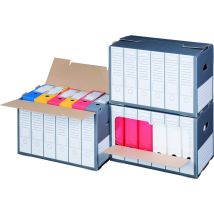 10 X Sbp Archivbox F. Ordner M. Frontkl., 498x295x322mm, Wiederverschließbar, Anthrazit