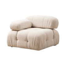 Módulo Angular Izquierdo Para Sofá Modular En Tela Bubble 1l - Beige