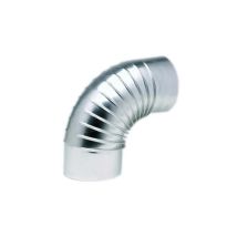 Ten – Gomiti plissettati 90° in alluminio D.125 mm – Raccord fumisterie