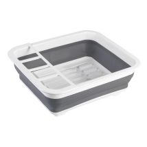 Escurreplatos Plegable Blanco / Gris 54780