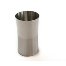 Bagnoxx - Zahnputzbecher Edelstahl Grau Silber 6,5cm Durchmesser, 11,5cm Höhe Zahnbürstenhalter, Aufbewahrung Für Zahnpasta