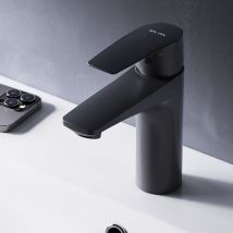 Am.pm Wasserhahn Bad Schwarz Waschtischarmatur Bad Armatur Mischbatterie Waschbeckenarmatur Einhebelmischer Badezimmer