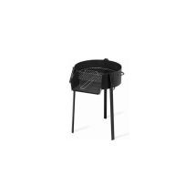 Barbacoa paellero redonda 50 cm – Chapa de hierro alta resistencia – Pintura resistente al calor – Color verde