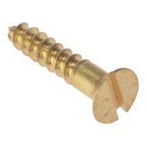 Bargainscrews Lot De 200 Vis A Tete Plate Fendue En Laiton Massif 3/4" X 4
