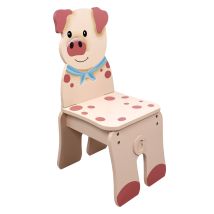 Fantasy Fields - Silla De Madera Con Forma De Cerdo (sin Mesa) Td-11324a2-p