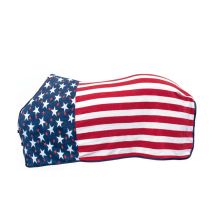 125 Cm, America Usa Flag: Coperta Per Cavalli Chicago Colori Usa In Pile Antipilling Con Chiusura Anteriore