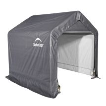 Shelterlogic - Folien Zeltgarage Gerätehaus Grau 182x182x184 Cm