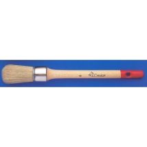 Brocha pintor cerda pura No 8 – Diámetro 37 mm – Mango madera barnizada