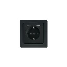 Eltako - Dss55e+usba+c-am Steckdose, Anthrazit Matt (30055900)