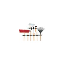Vario Gerätehalter-Schiene mit 3 Haltern – Aluminium – Silber – Gesamtlänge 480 mm