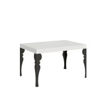 Bob Gardens - Table Extensible Paxon 140/400x90 Cm Frêne Blanc Pieds Anthracite