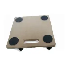 Plataforma cuadrada con 4 ruedas giratorias 30x30xh.11cm – Ideal para entornos domésticos y profesionales