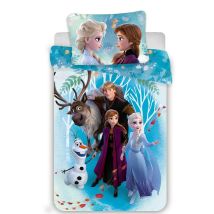 Set Di Biancheria Da Letto 140x200 Frozen 3372 Anna Elsa Olaf Krostoff Sven Federa 70x90