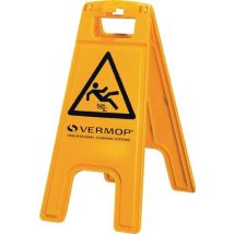 Vermop - Señal De Advertencia, Peligro De Resbalar, Ancho 280 X Alto 580 Mm Amarillo / Negro