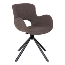 Meubler Design Esszimmerstuhl Bouclé Drehfunktion Mushroom – Sitzhöhe 48cm – Sitztiefe 43cm – Hochwertige Materialien