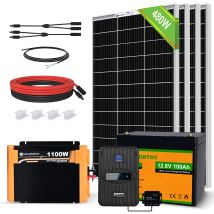 Eco-worthy - 480w 12v Solar Panel Kit Off-grid System With Lithium Battery For Household Shed