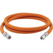 Tubo flessibile gas G3/8 LH-ÜM x G3/8 LH-ÜM – 1500mm – Pressione massima 30 bar – Temperatura minima -30 °C – GOK