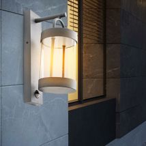 Led Wandlampe Außenleuchte Fassadenlampe Anthrazit Laterne Haustürleuchte, Aluminium, 1x Led Warmweiß, Hxbxd 33x18,5x12,5 Cm
