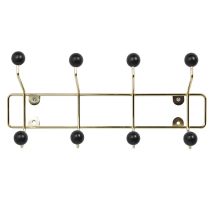 Kleiderhaken Saturnus – Metallkleiderständer mit goldenem Finish – 34 x 15 cm – Einfache Montage für kleine Flure