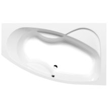 Polysan - Badewannen - Asymmetrische Badewanne Mamba R, 170x100x44 Cm, Weiß 77111
