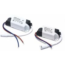 2x Driver Led, 18-24 W Transformateur Pour Plafonnier Led, Alimentation Panneau Led, Connecteur Dc Pour Plafonnier Led (18-24 W)